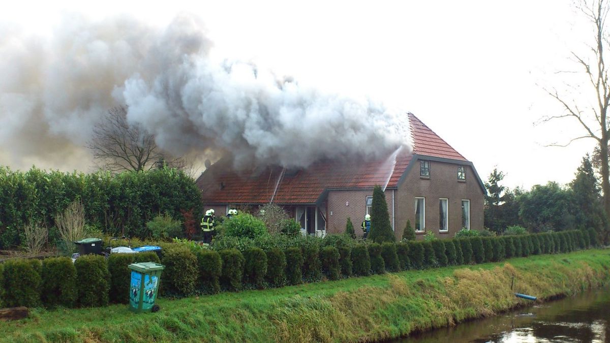 Woonboerderij in Kerkenveld verwoest door brand