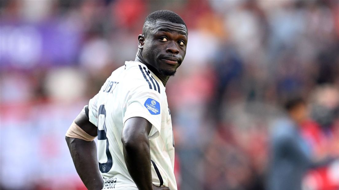 Brian Brobbey tijdens duel met FC Twente, gisteren in De Grolsch Veste