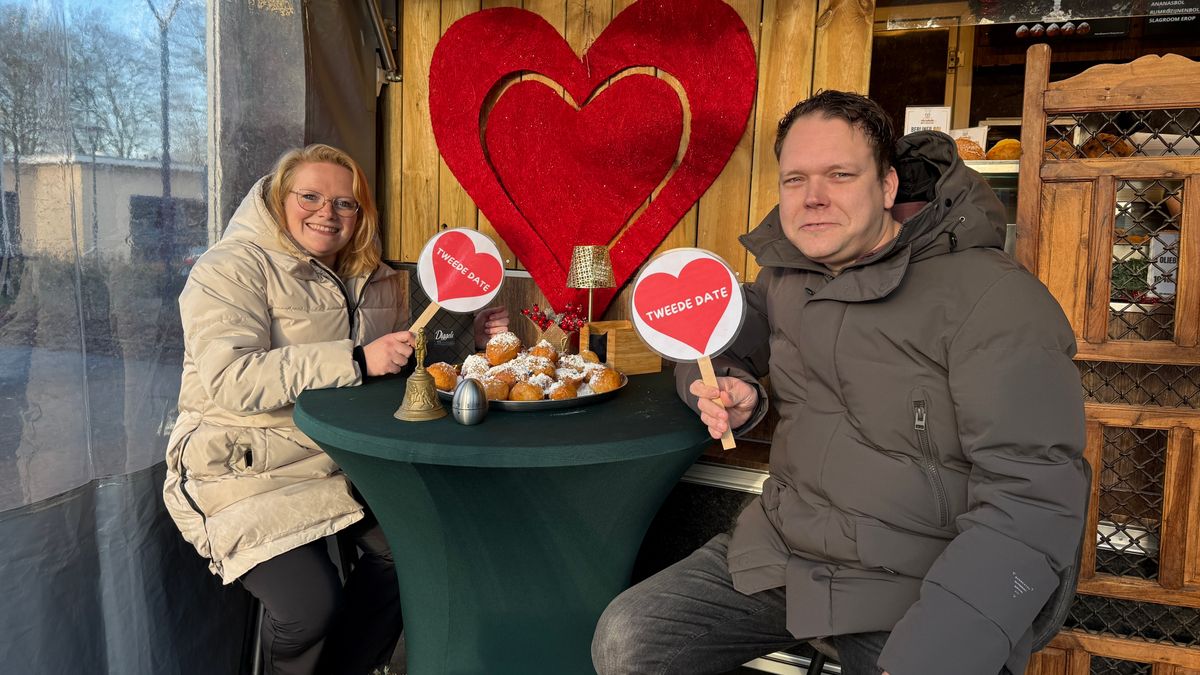 Op eerste date bij de oliebollenkraam: 'Misschien zit je met kerst wel bij elkaar aan tafel'