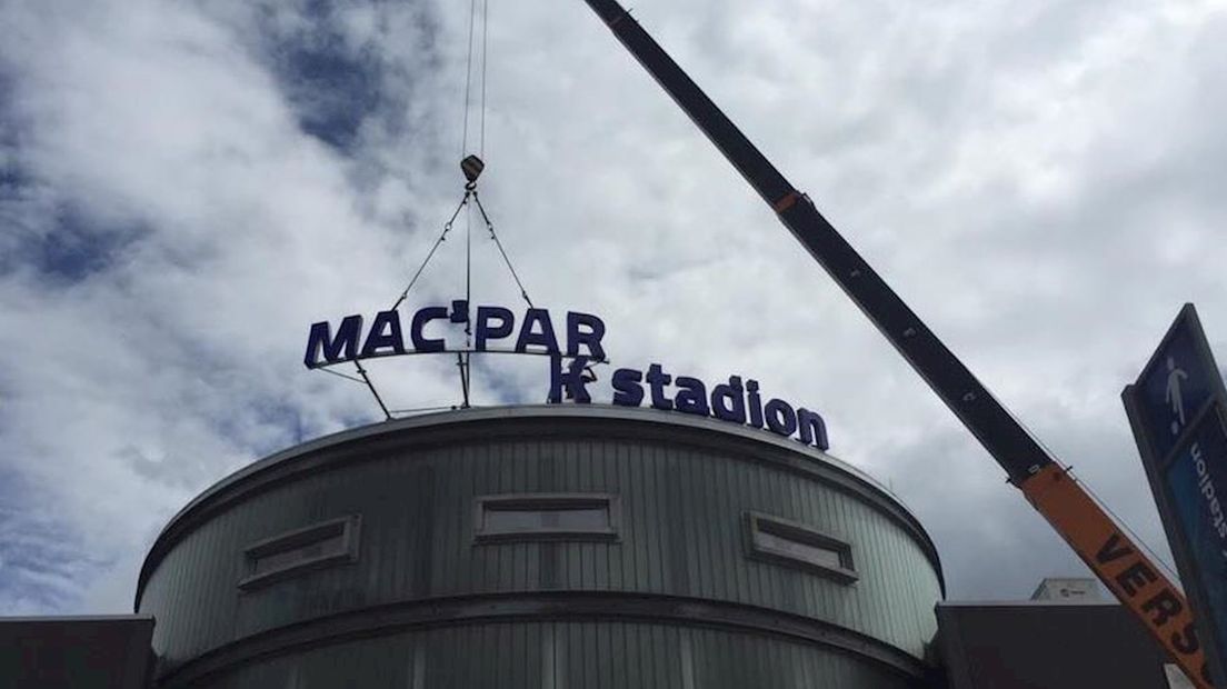 Stadion PEC Zwolle heet nu MAC3PARK Stadion