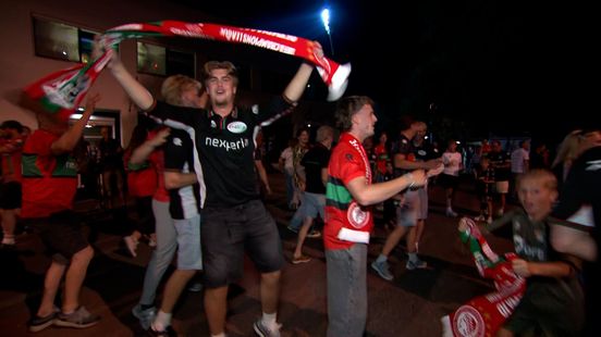 KIJK TERUG | Fans vieren feest bij de Goffert na overwinning NEC