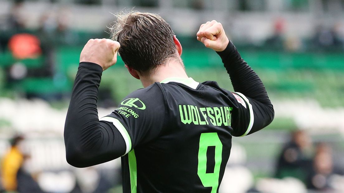 Weghorst maakte vanavond zijn twintigste treffer voor Wolfsburg