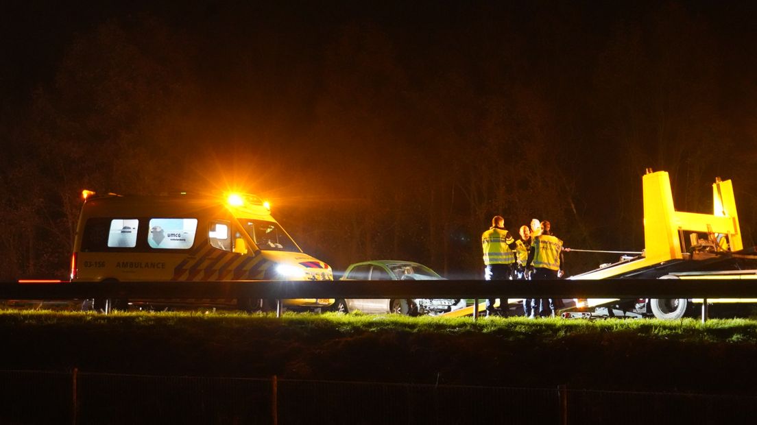 Ongeluk op A28 bij Staphorst