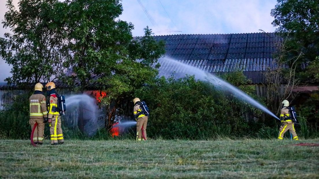 De brandweer had het vuur snel onder controle