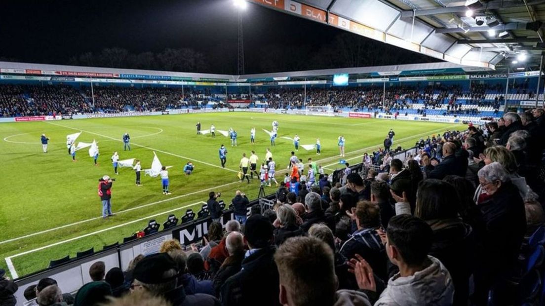 Het sfeervolle stadion van De Graafschap in Doetinchem