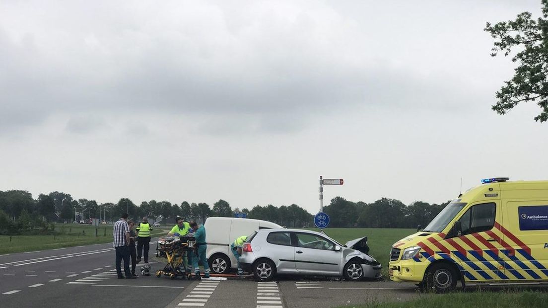Aanrijding tussen twee auto's in Fleringen