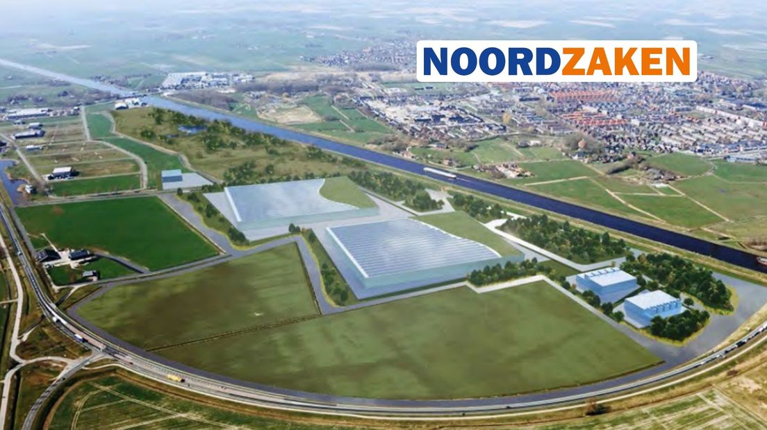 Een artist impression van het oorspronkelijke plan