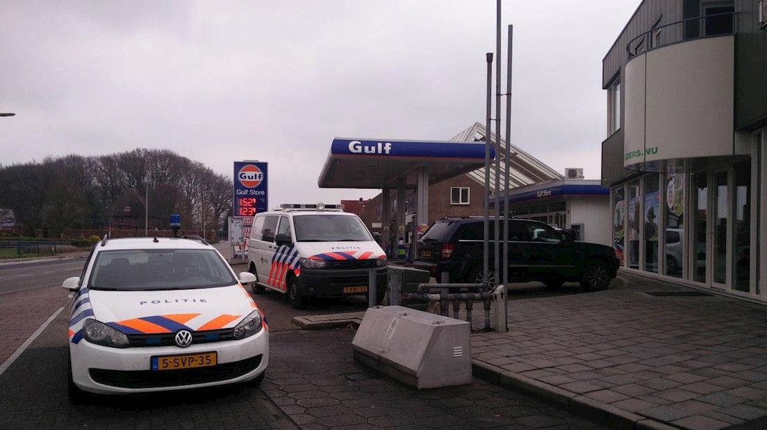 Het tankstation dat op 1 april werd overvallen