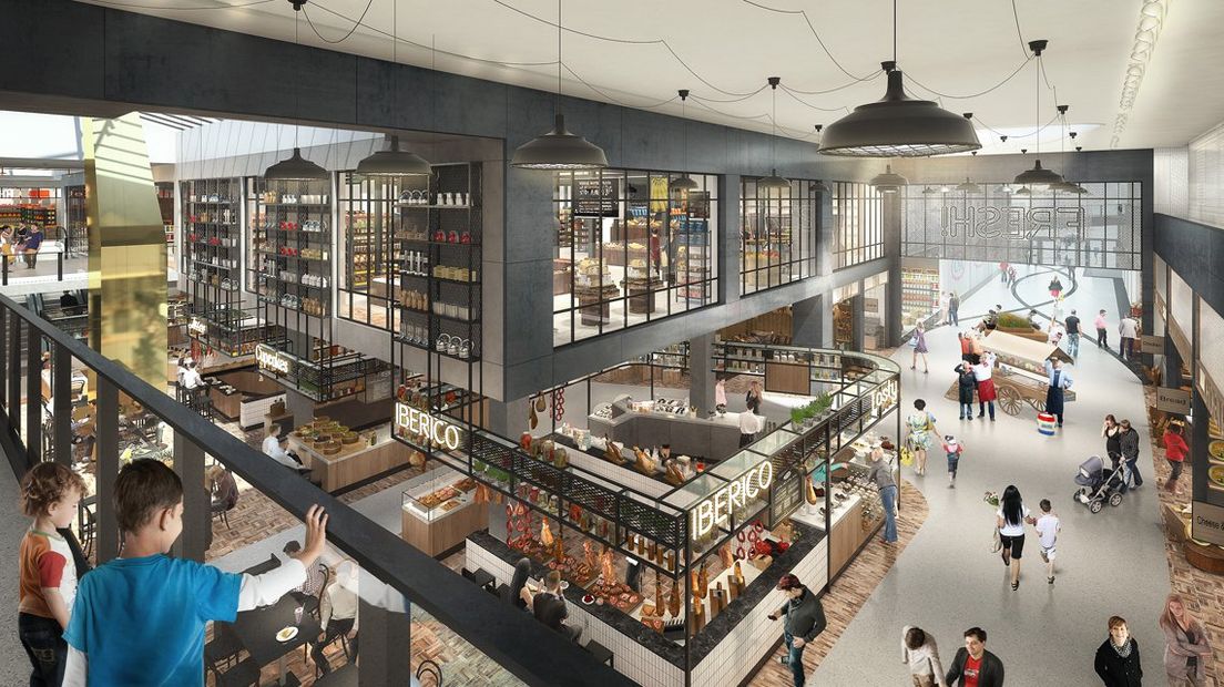 On-Nederlands winkelen in de nieuwe Mall. | Artist Impression: Unibail-Rodamco-Westfield