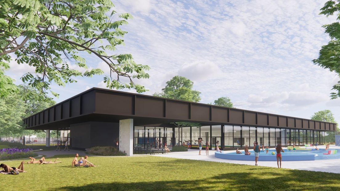 Het nieuwe zwemcomplex wordt gebouwd naast het huidige zwembad Aquadrome