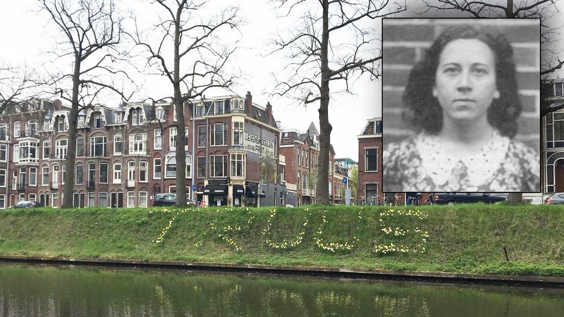 Elk jaar maken vrijwilligers dit bloemenmonument voor de verzetsheld