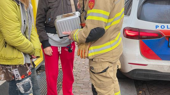 Botsing op A73 • broodrooster in brand