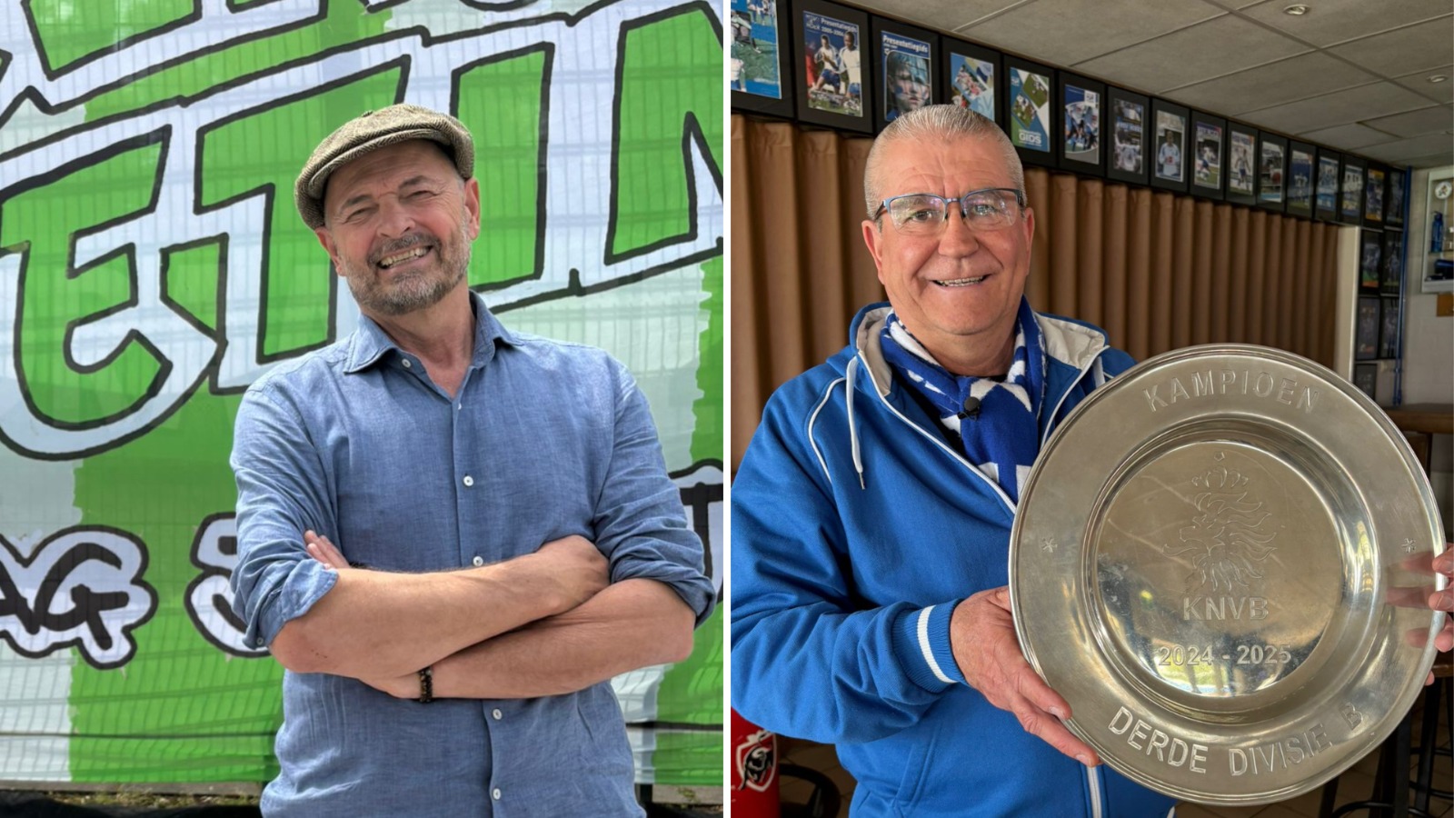 Titelkoorts loopt op bij fanatieke zestigers Jan (Hoek) en Joep (Kloetinge): 'Doe normaal, denk aan je hart, zeggen ze dan'