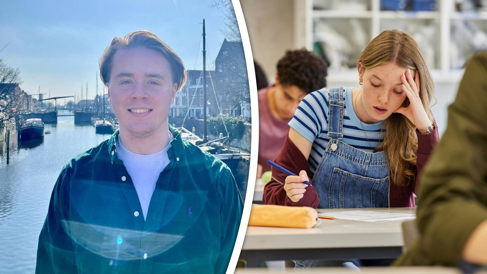 Coen Sluijter/ Leerlingen maken toets
