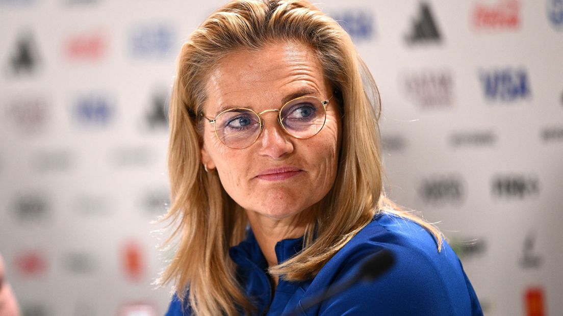 Sarina Wiegman op het WK