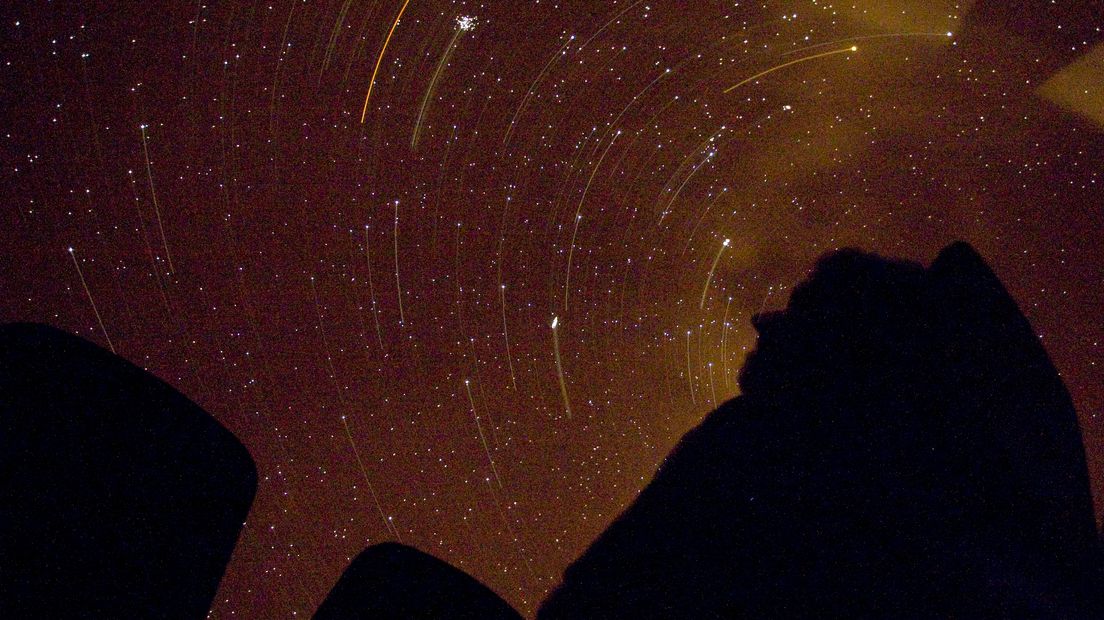 De sterrenregen is te bekijken in het Planetron in Dwingeloo (Rechten: Dennis Beek/ANP)