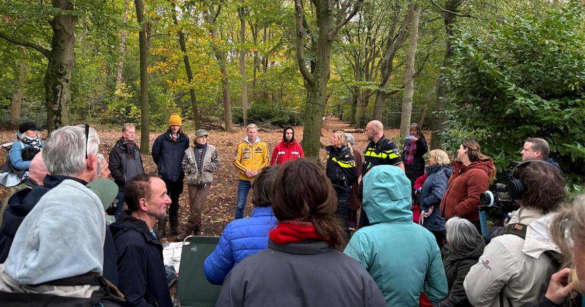 Actievoerders in Oude Tempelbos houden aanleg dassenraster tegen
