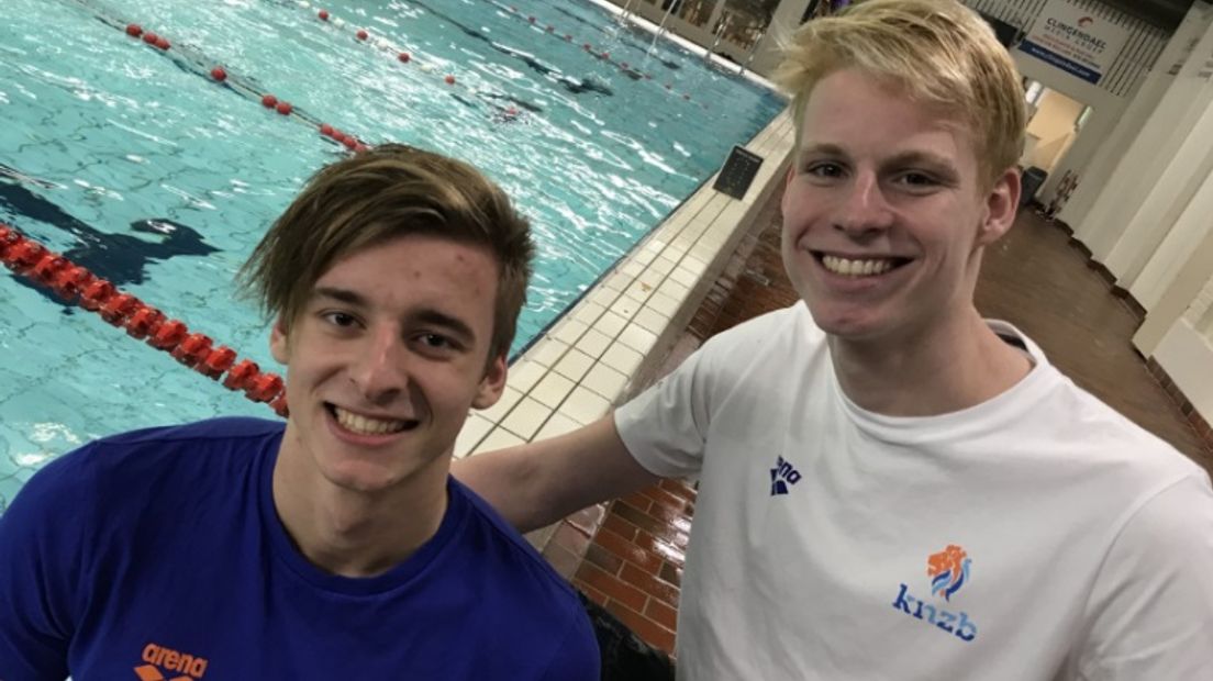 Juri DIjkstra en Jari Groenhart zwemmen allebei een Nederlands Record (Rechten: RTV Drenthe)