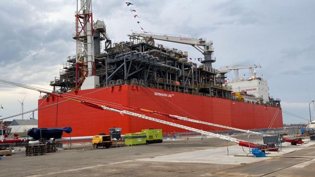 Het tweede deel van de lng-terminal in de Eemshaven