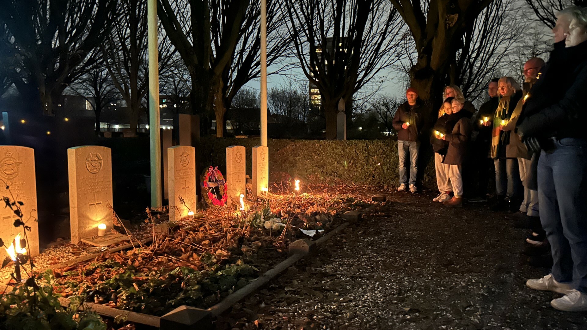 De herdenking in Huizum