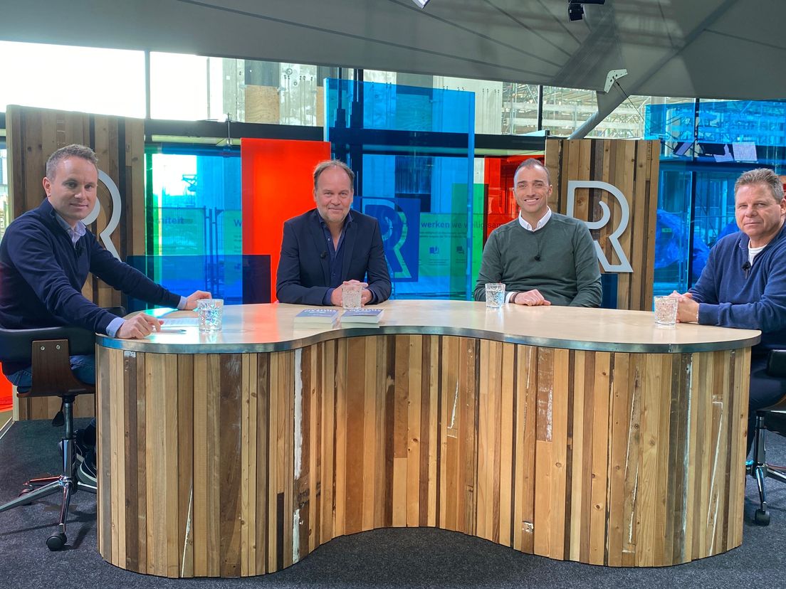 Bart Nolles, Michel van Egmond, Dennis Kranenburg en Harry van der Laan in FC Rijnmond