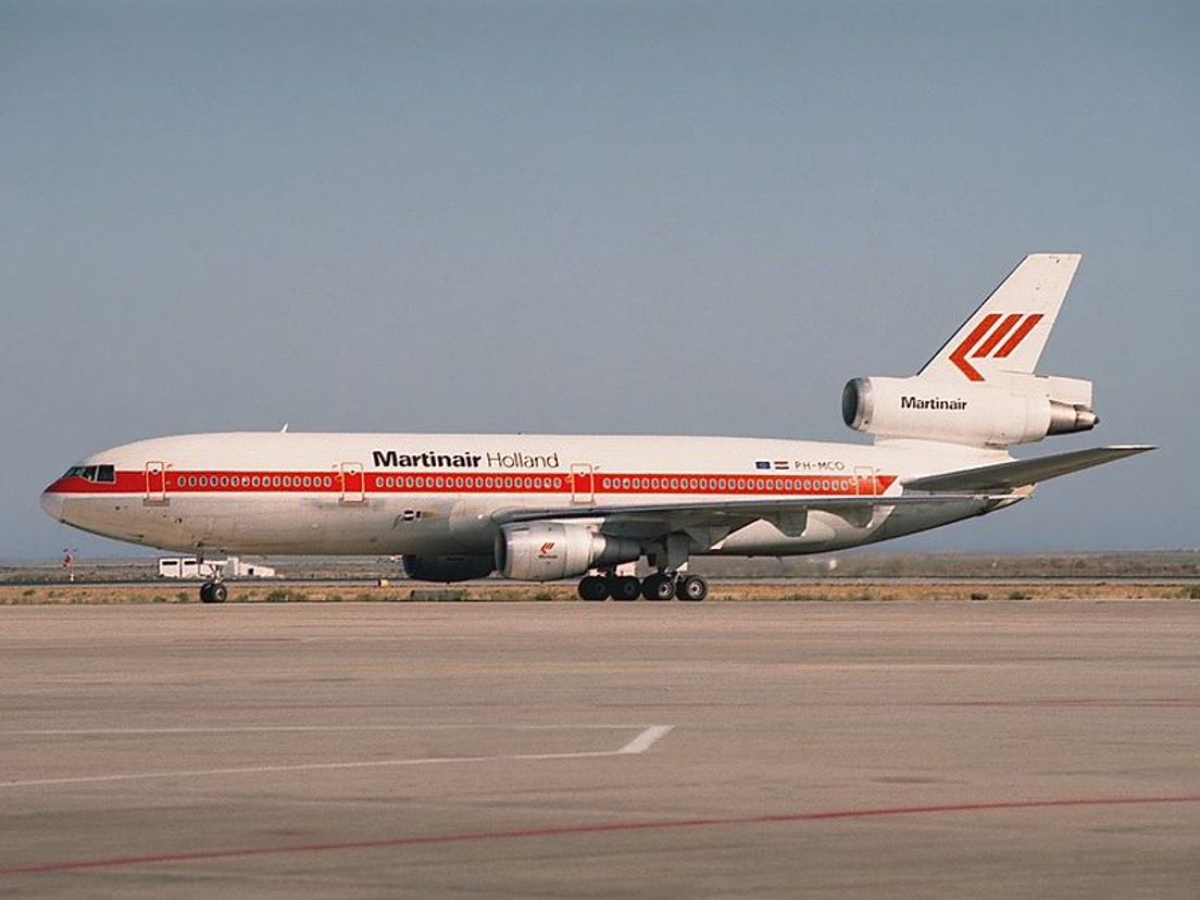 De DC10 van Martinair