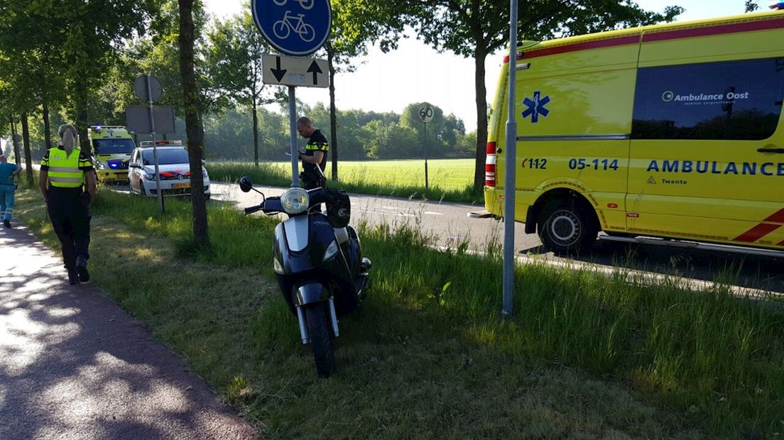 Scooterrijder gewond in Usselo