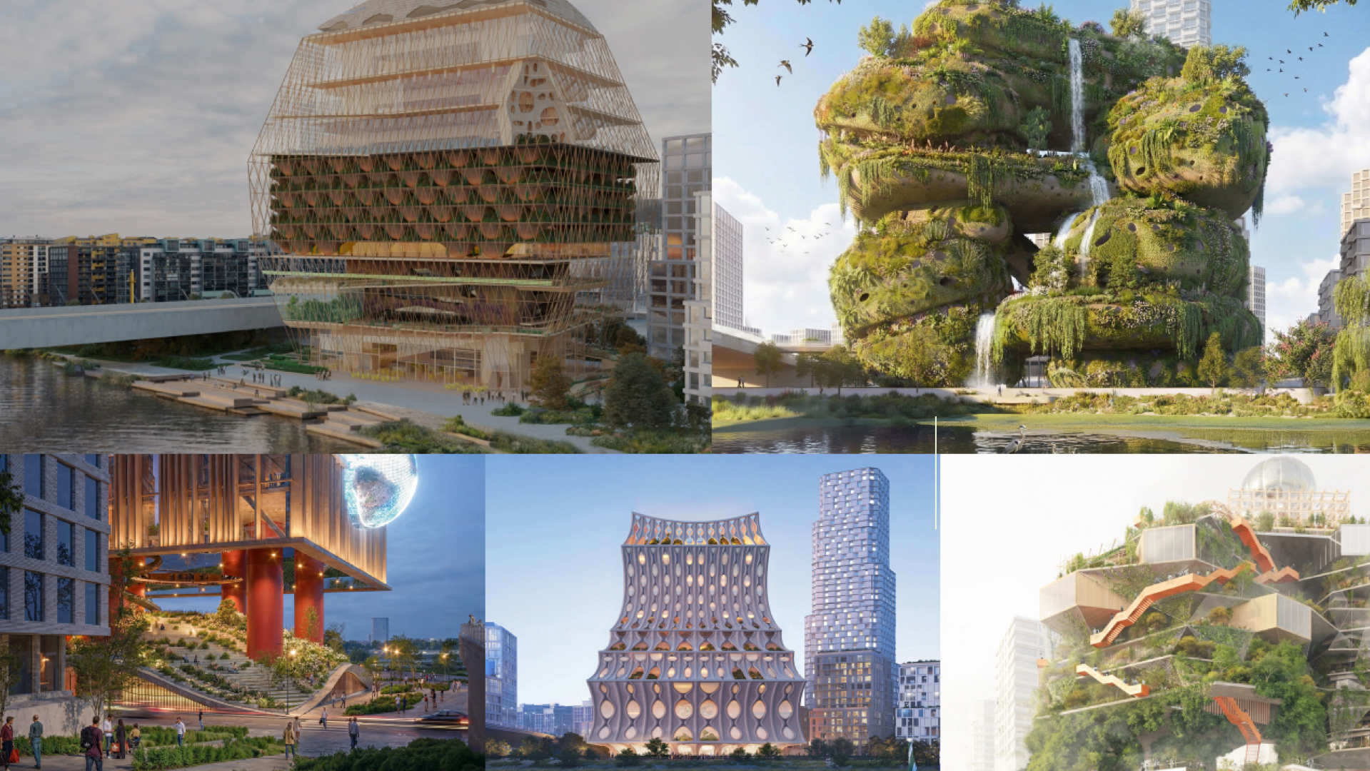 De vijf ontwerpen voor Shift Landmark op Zuid