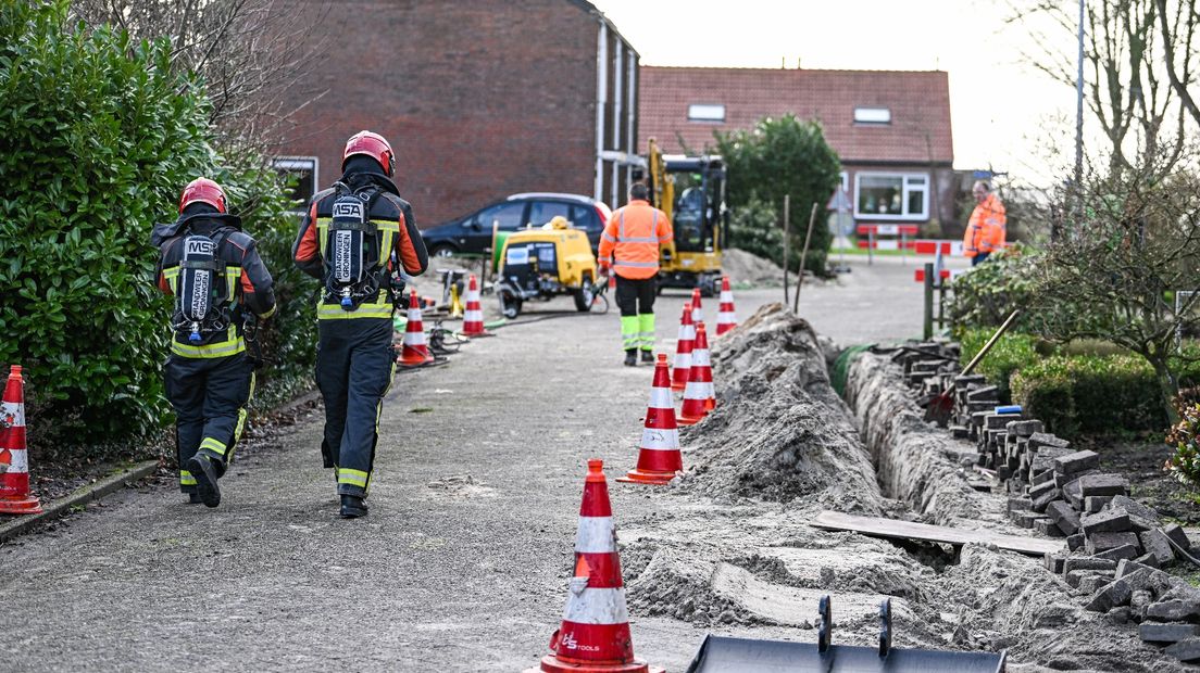 De brandweer in Zuidbroek