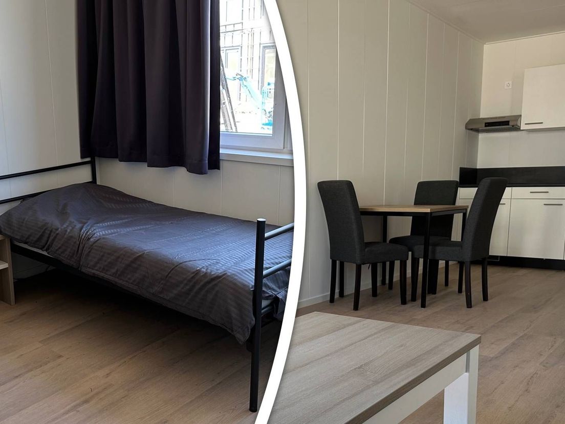 De binnenkant van de flexwoning