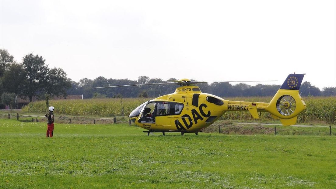Traumaheli ingezet bij hulpverlening ongeluk in Haaksbergen