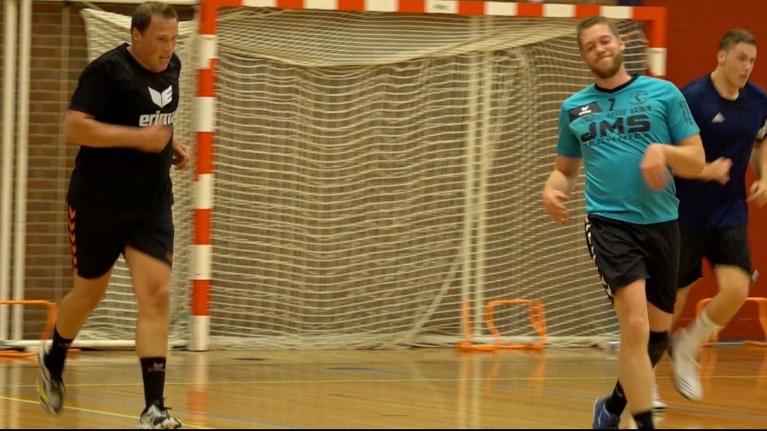 Ronald Suelmann, Tommie Falke en de nieuwe aanwinst Alexander von Eitzen (foto RTV Drenthe)