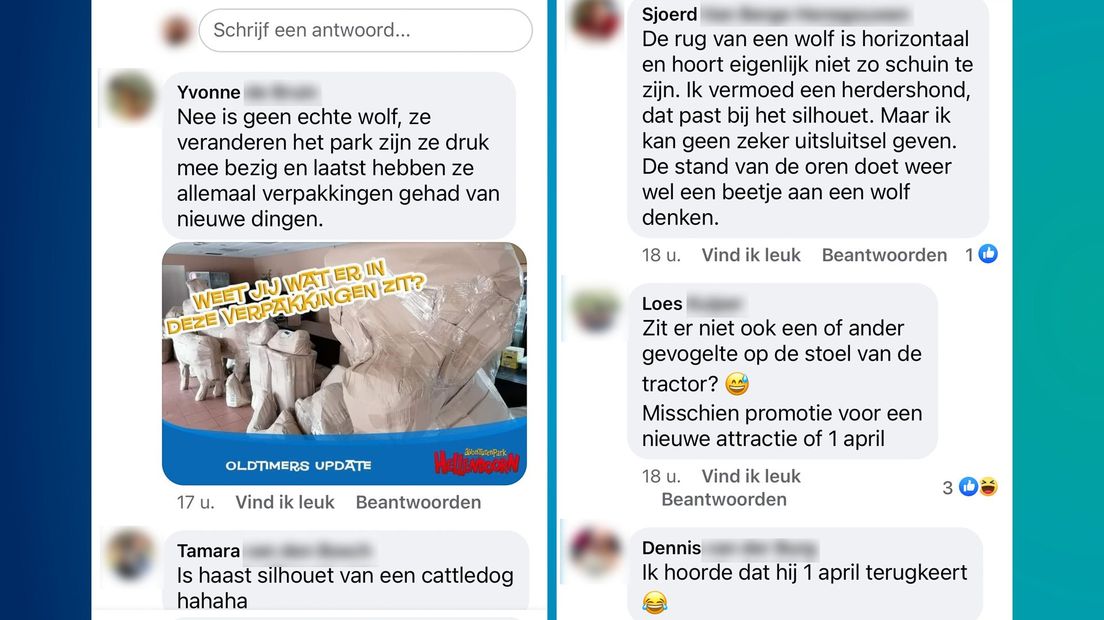 Reacties op de 'wolf' bij Avonturenpark Hellendoorn