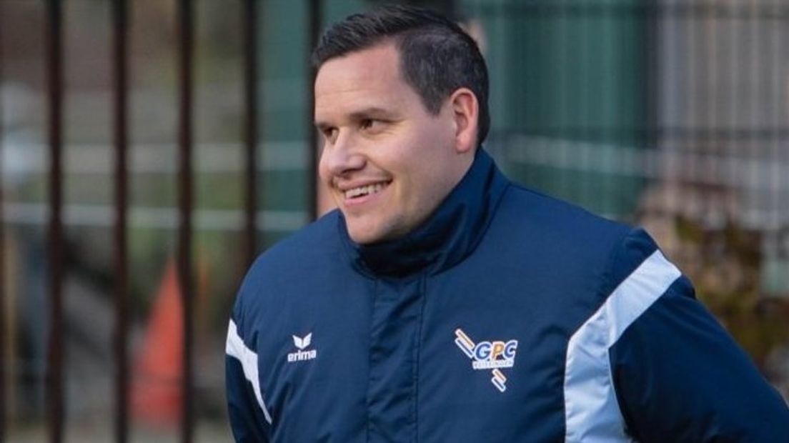 Niels Slager tijdens zijn periode als hoofdtrainer van GPC Vlissingen