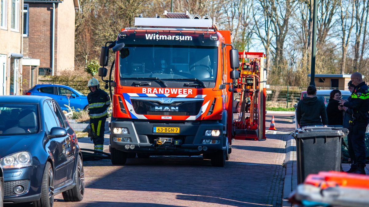 Gaslek in Witmarsum bij aanleg van glasvezelkabels