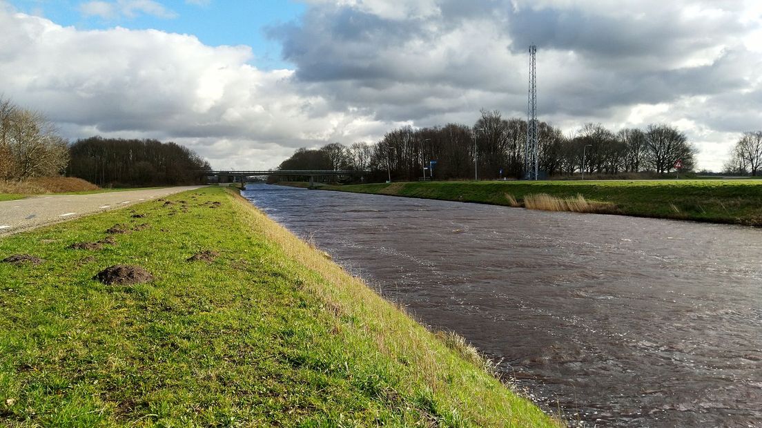 Het Stieltjeskanaal tussen Coevorden en Zandpol (Rechten: RTV Drenthe/Erwin Kikkers)