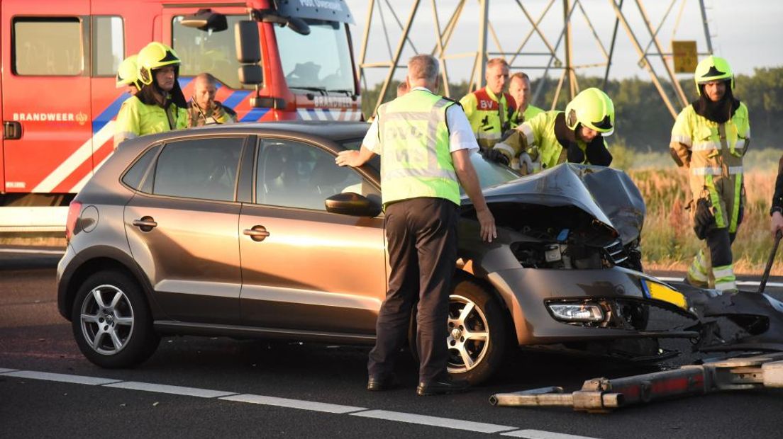 Het ongeval op de A73.