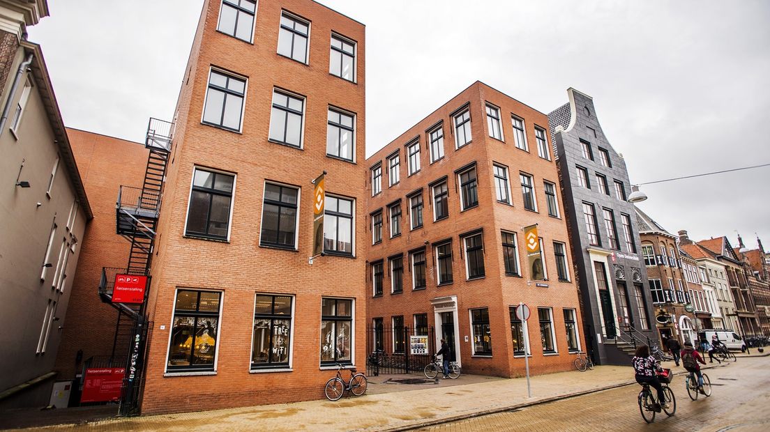 De openbare bibliotheek in de stad Groningen.