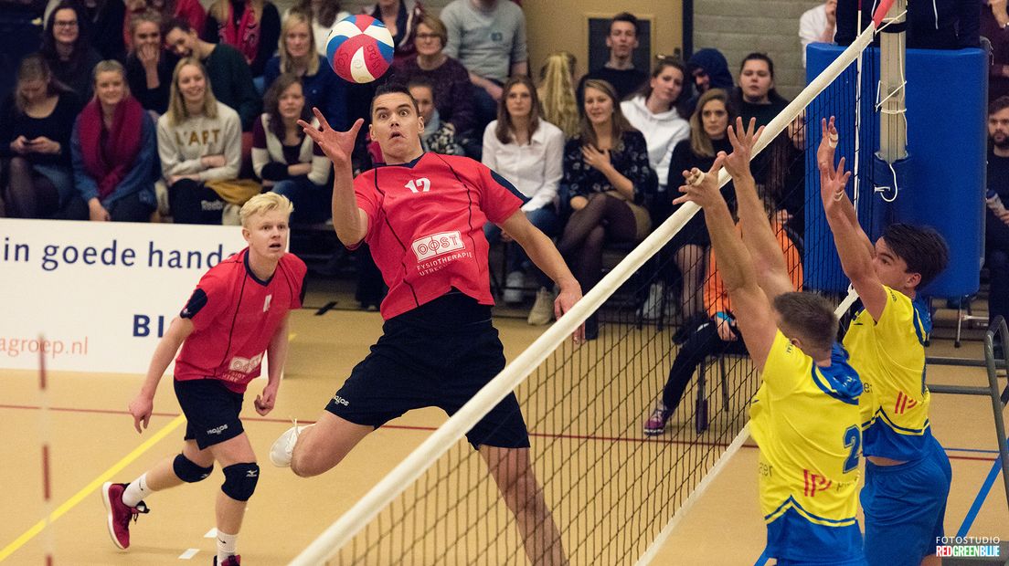 De volleyballende stuudenten van Protos