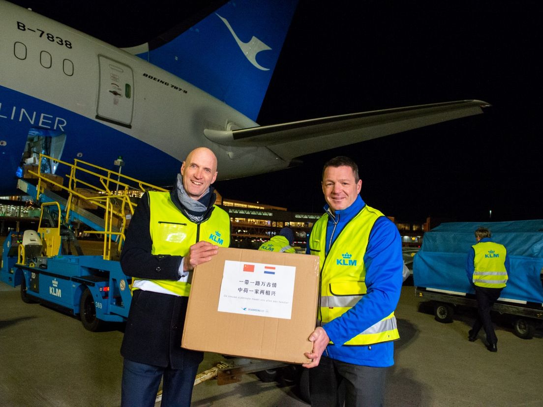 Ernst Kuipers (Erasmus MC) en Pieter Elbers (KLM).