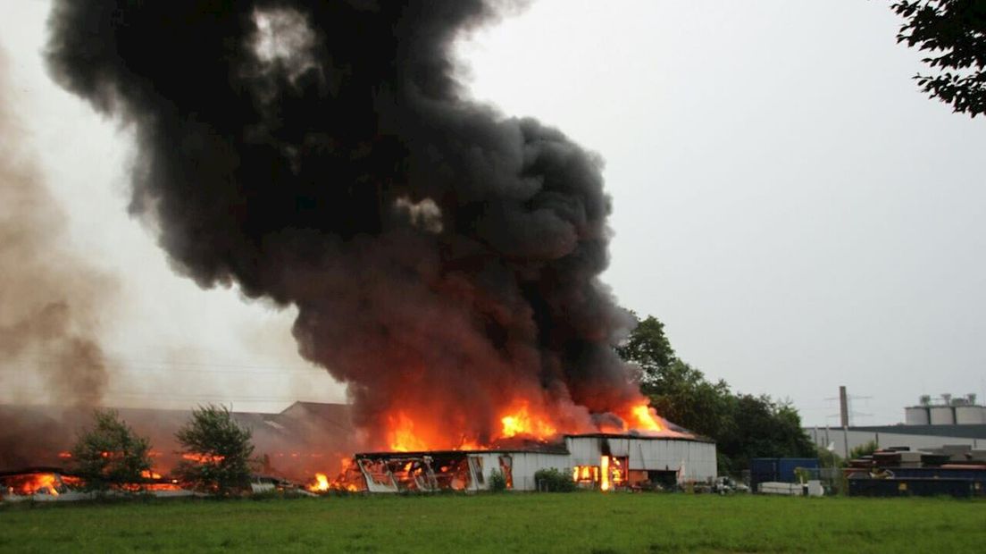 Brand in kringloopwinkel Goor