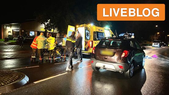voetganger aangereden op zebrapad • brandweer redt hond. voetganger aangereden op zebrapad • brandweer redt hond.