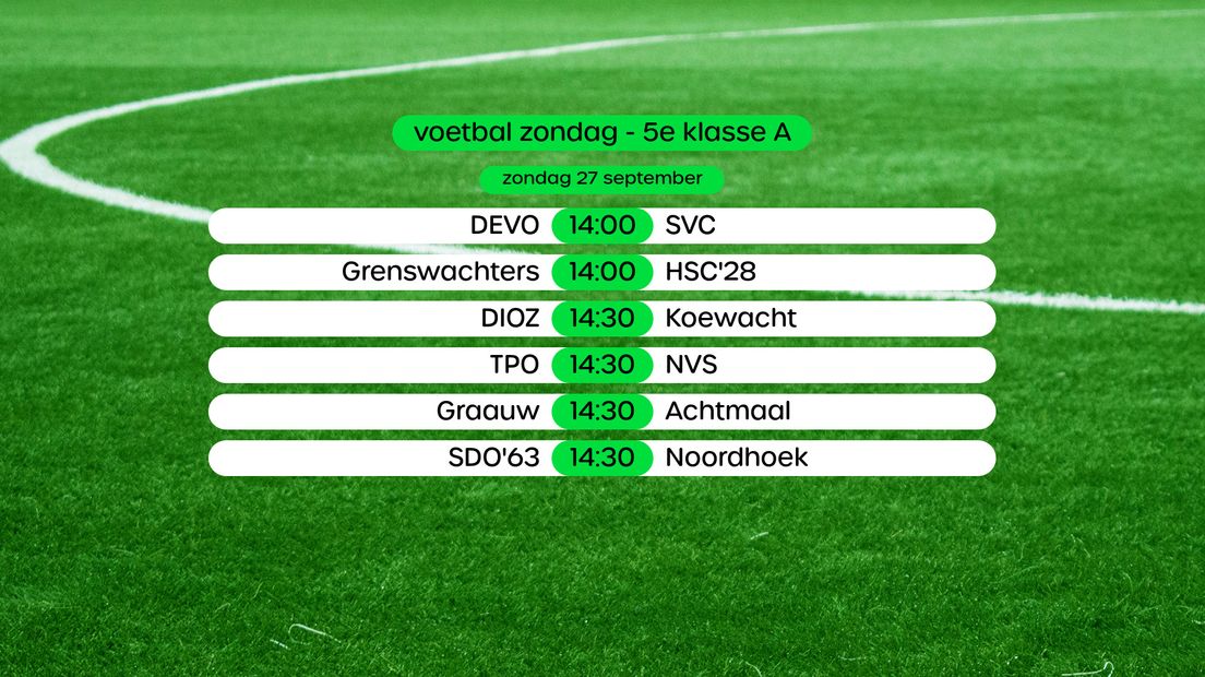 Programma 5e klasse A, swipe voor stand