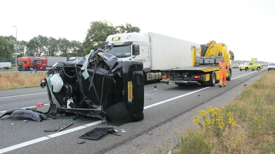 Ernstig ongeluk op de A1 bij Bathmen