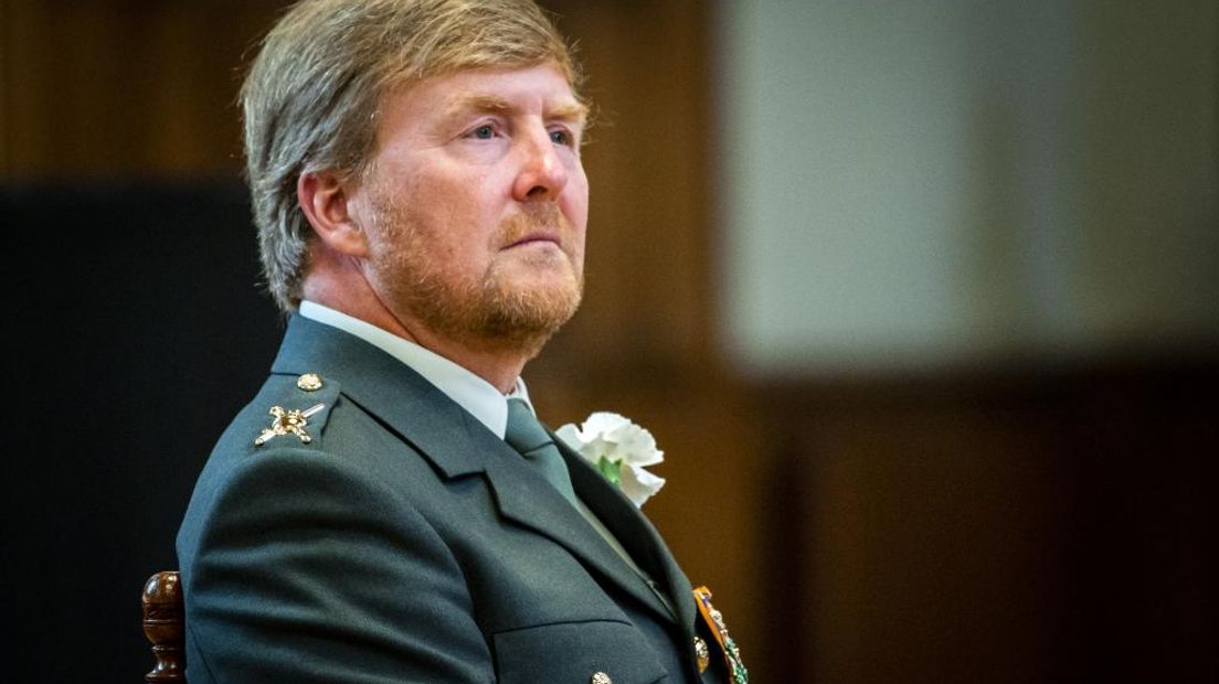 Koning Willem-Alexander tijdens de afgelopen Veteranendag.