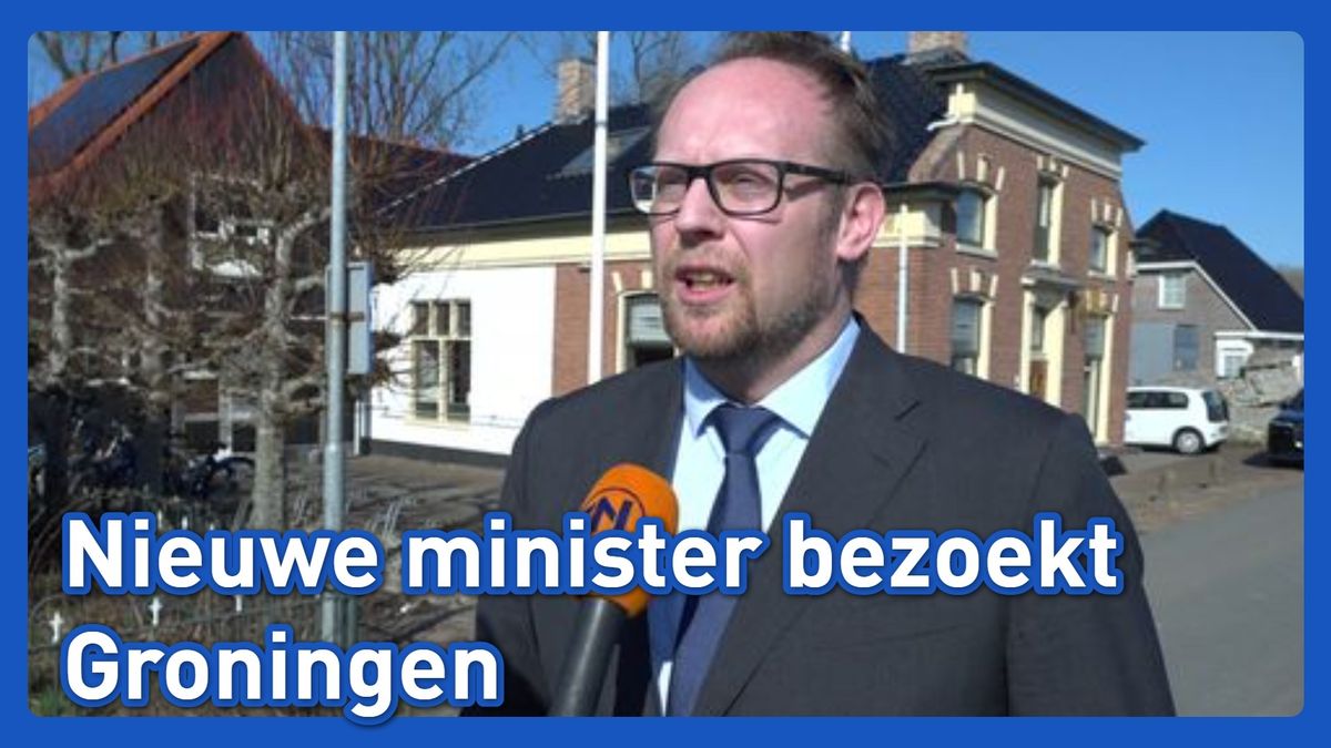 Minister Heerma brengt eerste bezoek aan Groningen