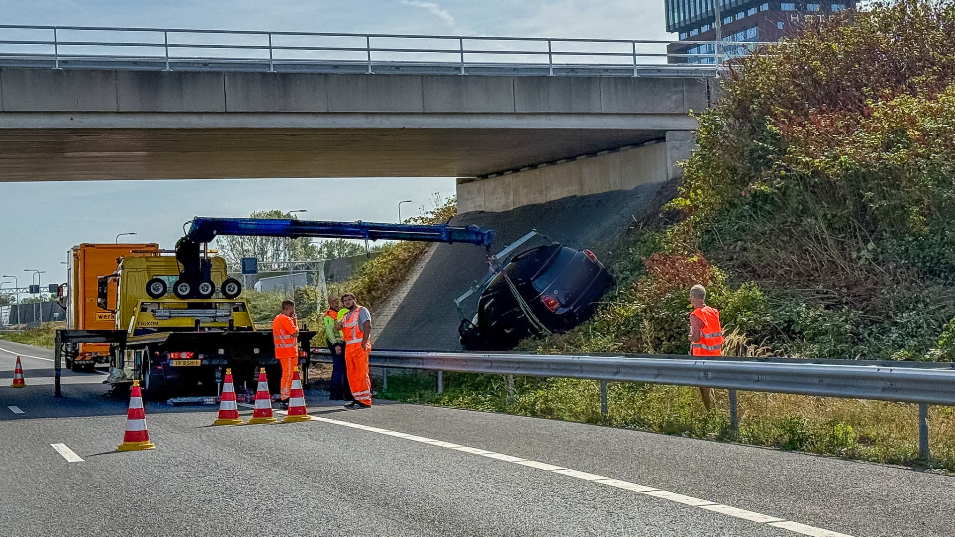 De auto is geborgen