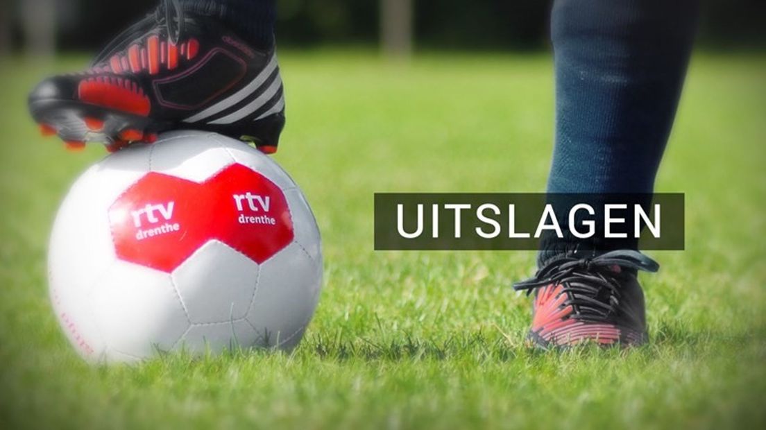 Alle uitslagen en standen in het zaterdagvoetbal en de beker (Rechten: RTV Drenthe)