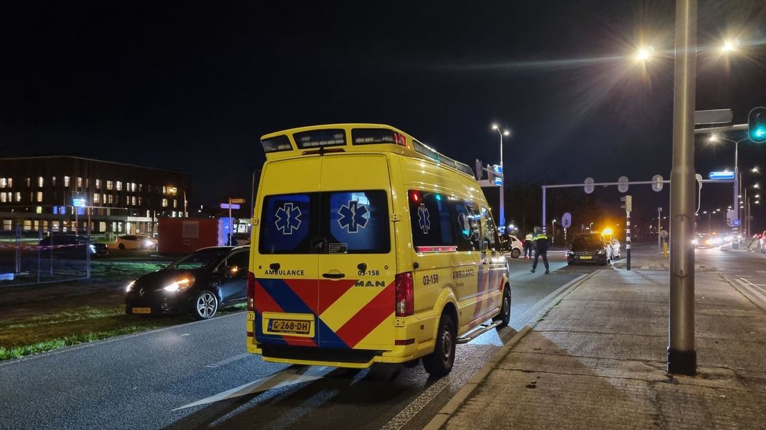 Ongeluk aan de Hoogeveenseweg in Meppel