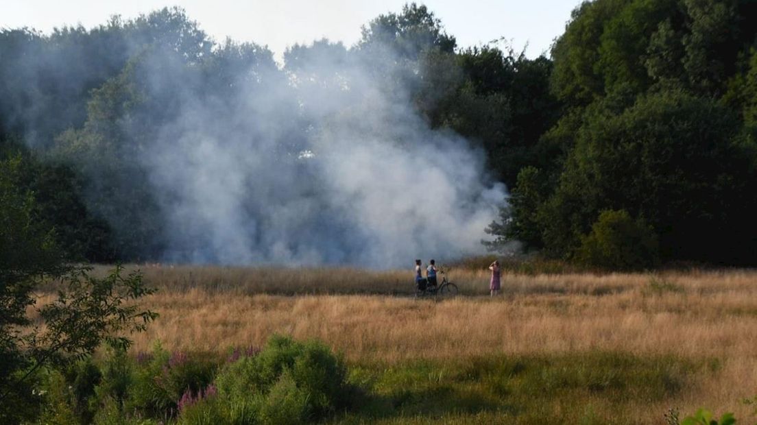 Natuurbrand in Enschede